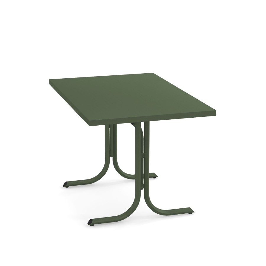 Tabelle EMU | Tavolo Pieghevole Da Giardino Bordo Quadrato 80X120 / Esterno In Acciaio - Collezione Table System