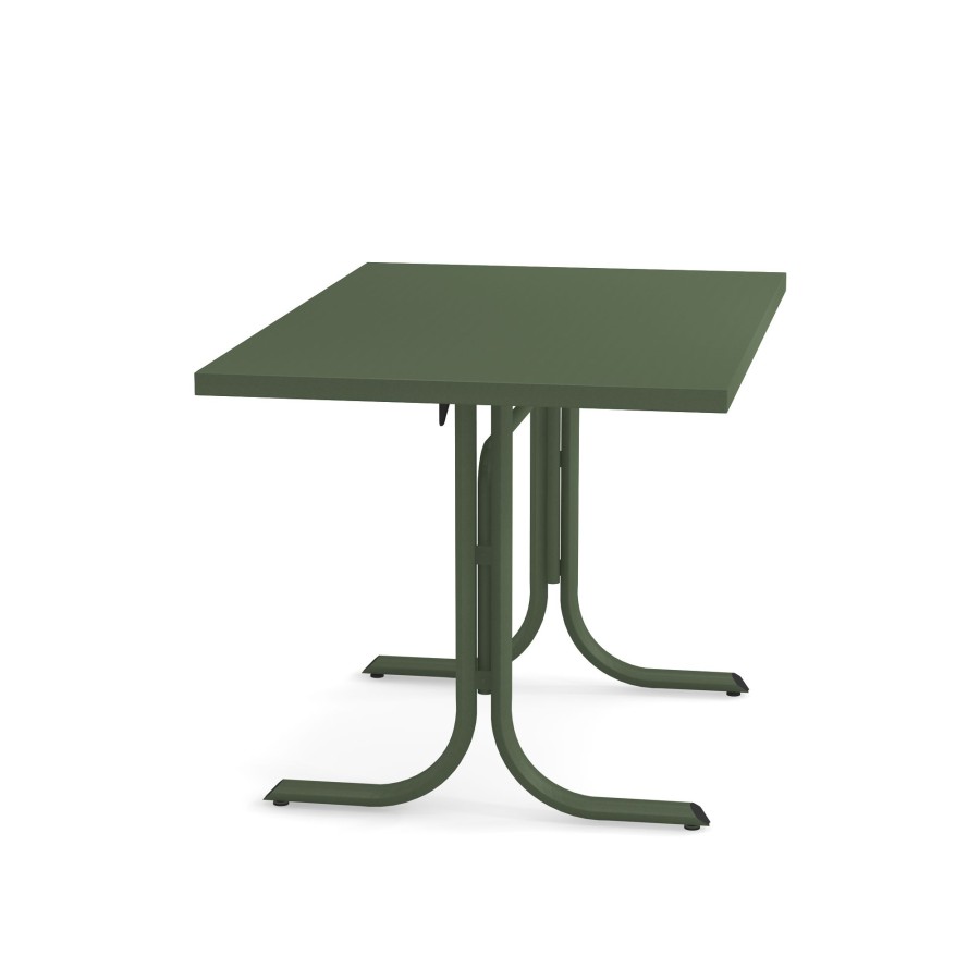 Tabelle EMU | Tavolo Pieghevole Da Giardino Bordo Quadrato 80X120 / Esterno In Acciaio - Collezione Table System