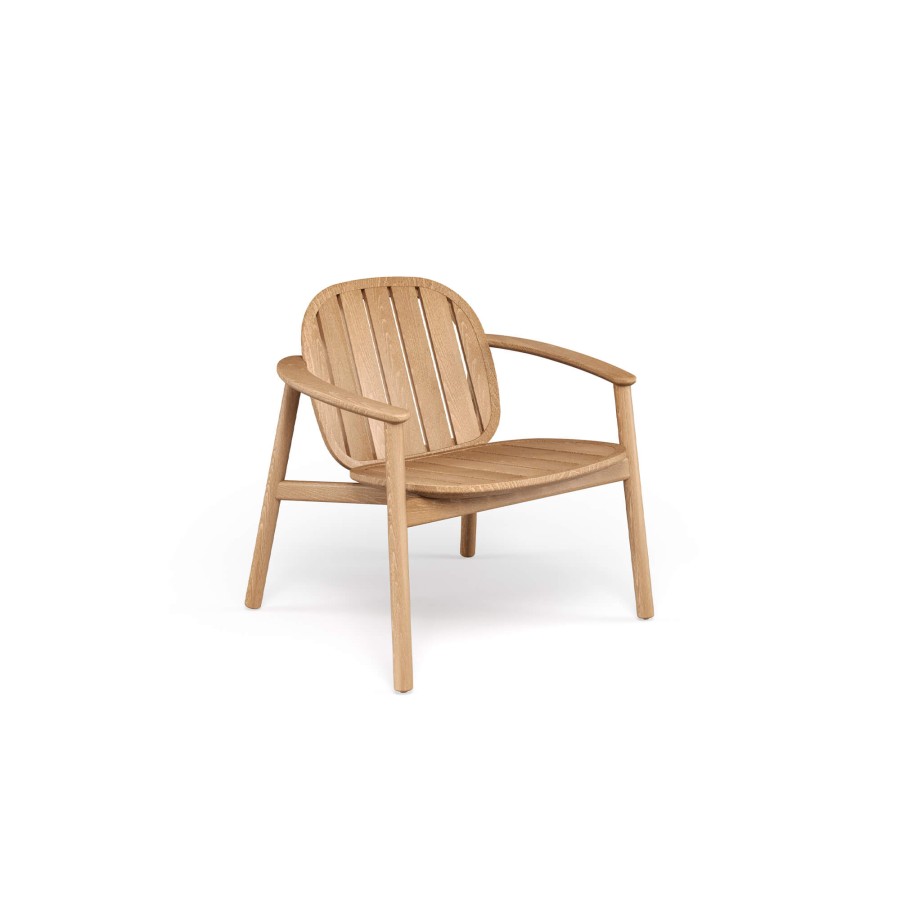 Sedie EMU | Poltrona Lounge Da Giardino/Esterno In Teak In Teak Collezione Twins