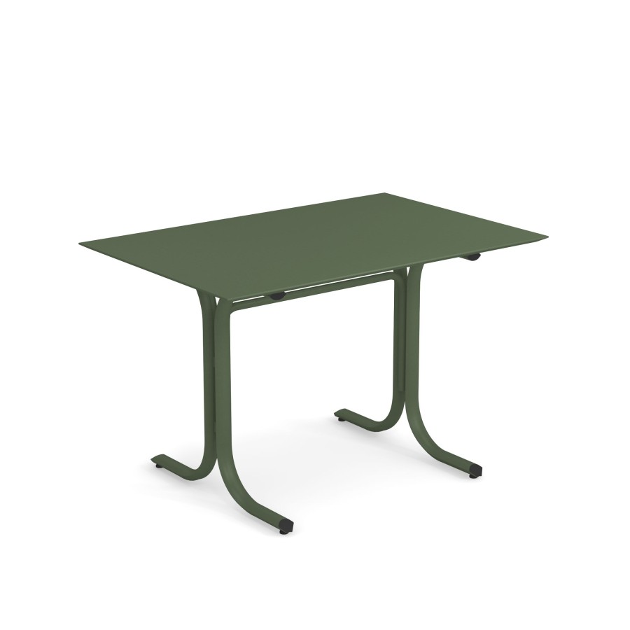 Tabelle EMU | Tavolo Bordo Basso Da Giardino 80X120 / Esterno In Acciaio - Collezione Table System