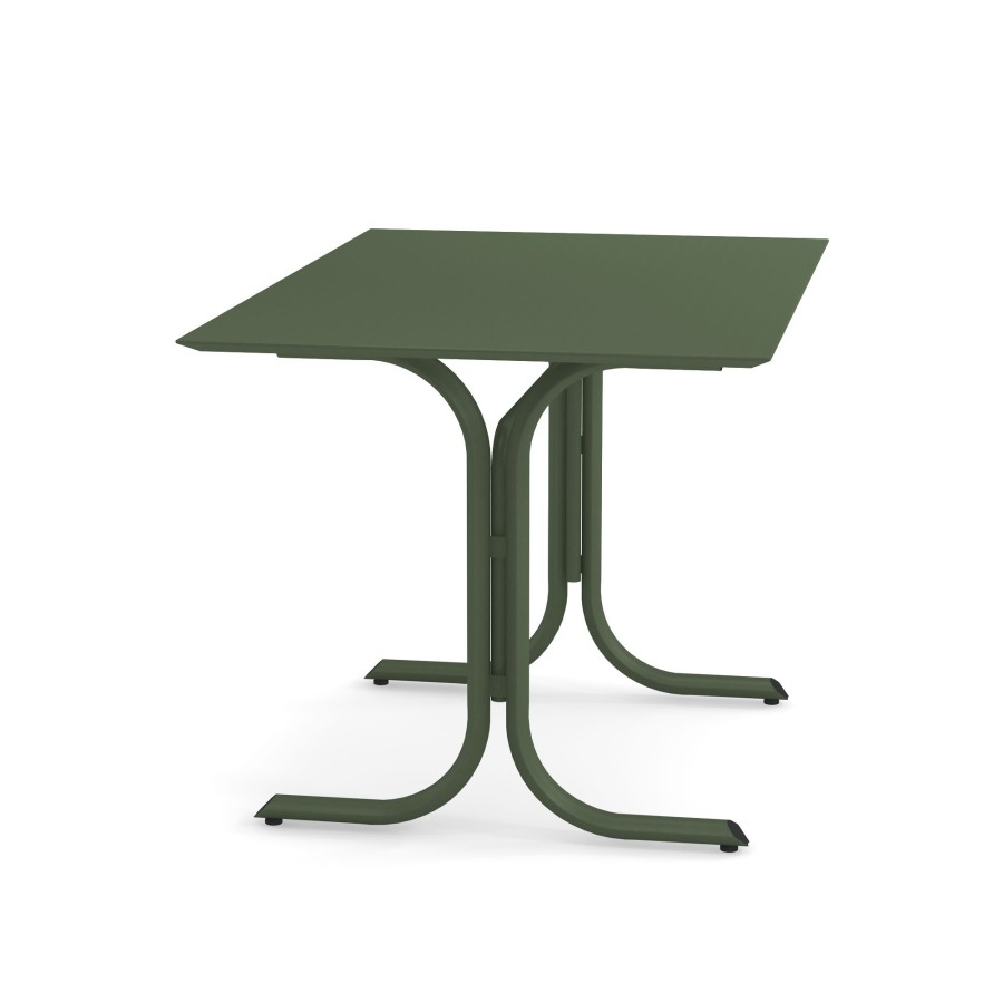 Tabelle EMU | Tavolo Bordo Basso Da Giardino 80X120 / Esterno In Acciaio - Collezione Table System