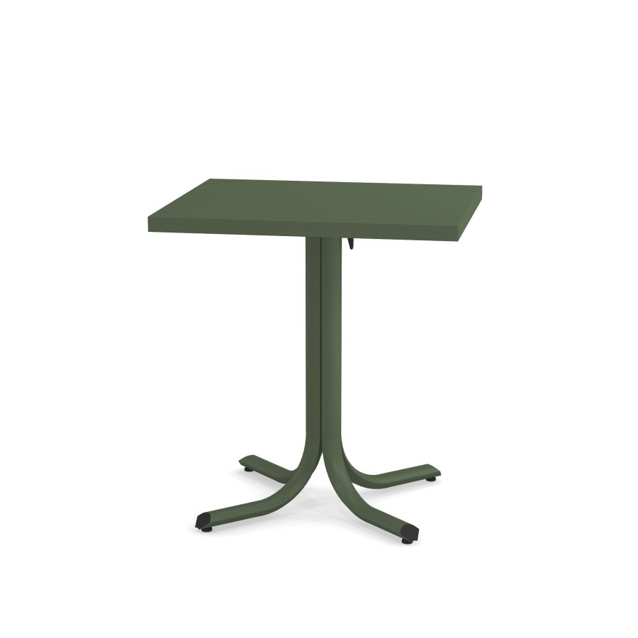 Tabelle EMU | Tavolo Pieghevole Da Giardino Bordo Quadrato 70X60 / Esterno In Acciaio - Collezione Table System