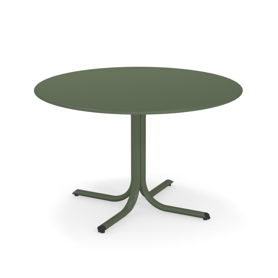 Tabelle EMU | Tavolo Da Giardino Rotondo Bordo D117 / Esterno In Acciaio - Collezione Table System