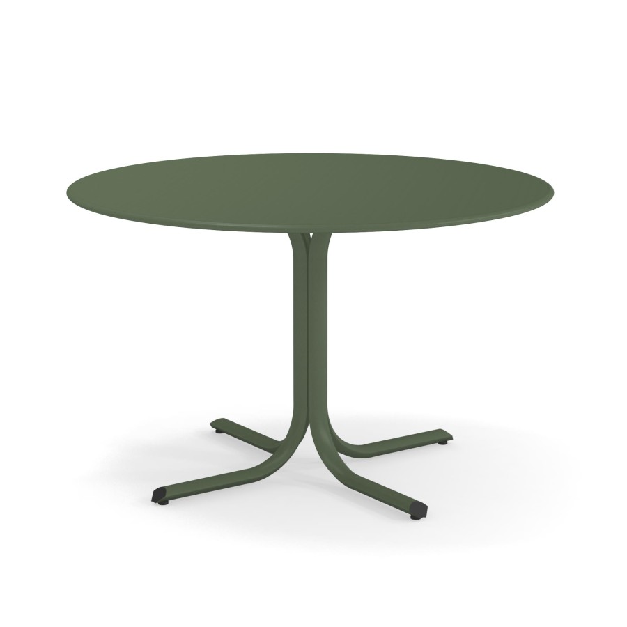 Tabelle EMU | Tavolo Da Giardino Rotondo Bordo D117 / Esterno In Acciaio - Collezione Table System