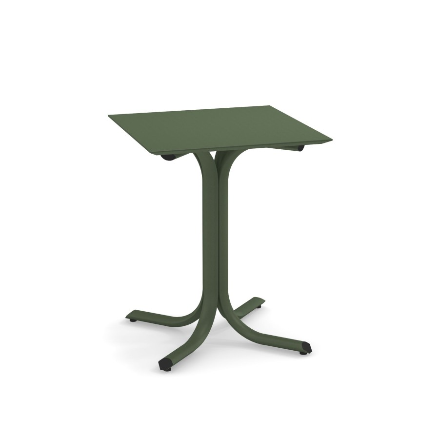 Tabelle EMU | Tavolo Bordo Basso Da Giardino 60X60 / Esterno In Acciaio - Collezione Table System