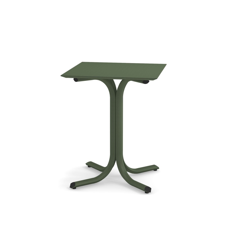 Tabelle EMU | Tavolo Bordo Basso Da Giardino 60X60 / Esterno In Acciaio - Collezione Table System