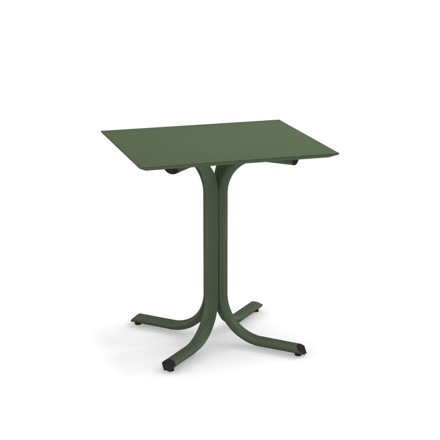 Tabelle EMU | Tavolo Bordo Basso Da Giardino 70X60 / Esterno In Acciaio - Collezione Table System