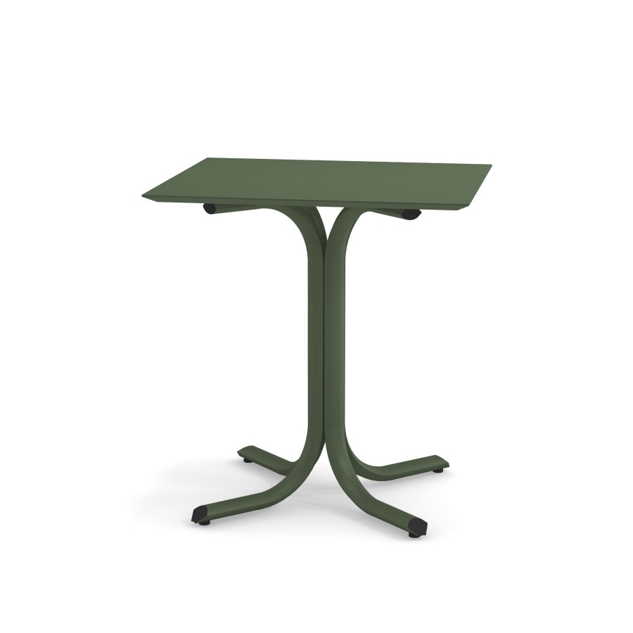 Tabelle EMU | Tavolo Bordo Basso Da Giardino 70X60 / Esterno In Acciaio - Collezione Table System