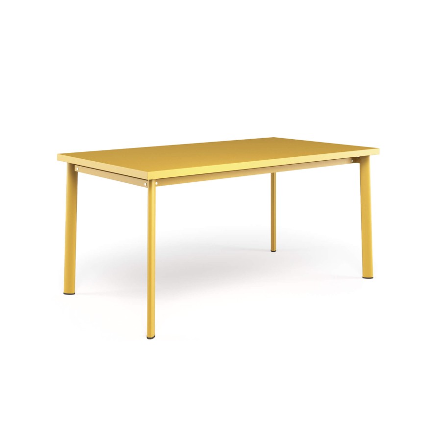 Tabelle EMU | Tavolo Rettangolare Da Giardino 160X90/Esterno In Acciaio - Collezione Star