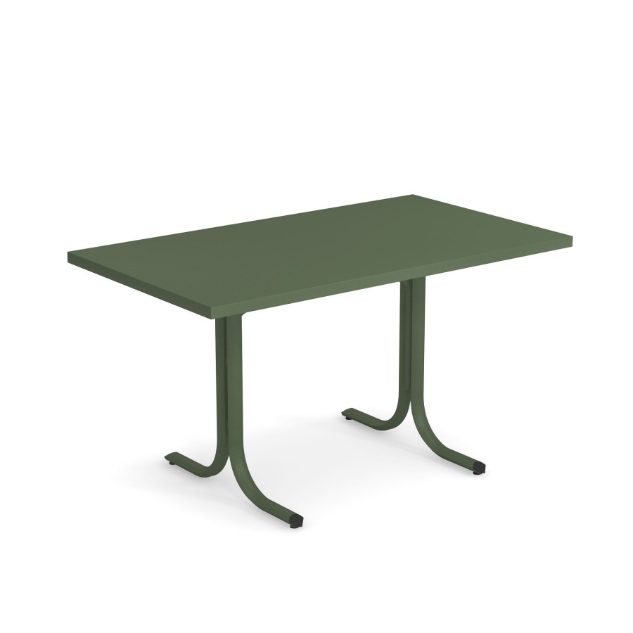 Tabelle EMU | Tavolo Pieghevole Da Giardino Bordo Quadrato 80X140 / Esterno In Acciaio - Collezione Table System