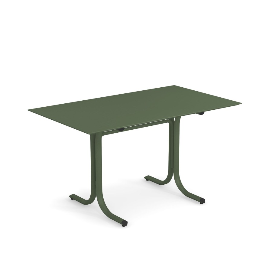 Tabelle EMU | Tavolo Bordo Basso Da Giardino 80X140 / Esterno In Acciaio - Collezione Table System